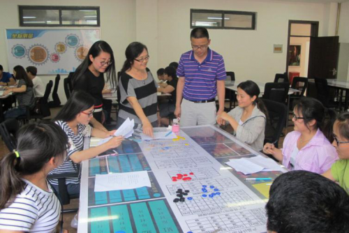 公司领导与选手交流